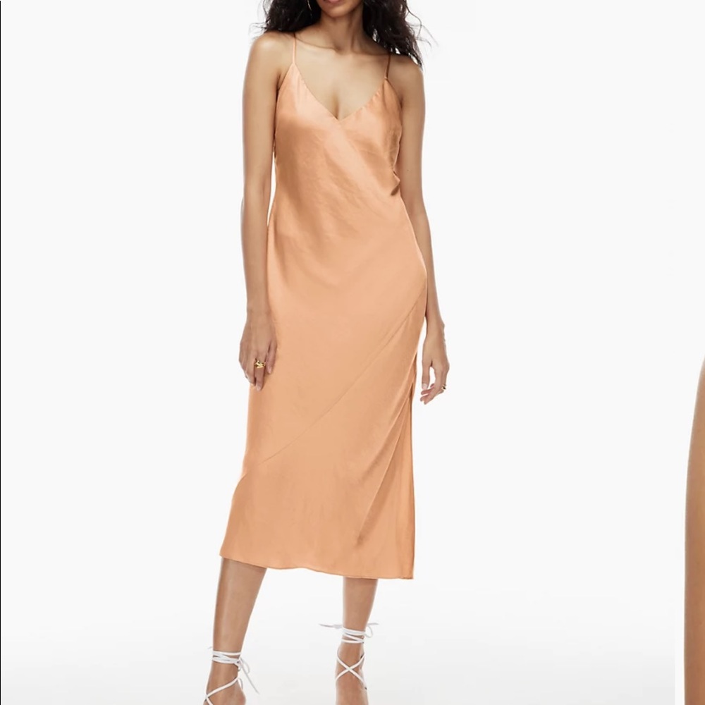 Aritzia Wilfred slit slip dress